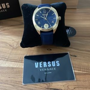 NWT Versace Versus navy/gold watch